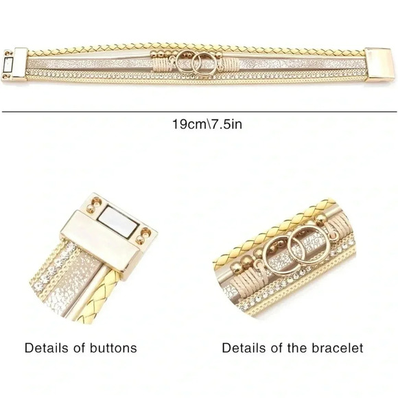 HP! 🎉 Bohemian Layered Beaded Bracelet - Picture 5 of 9